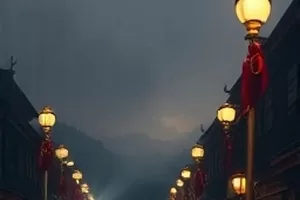 流光借阅证横版剧照 图书馆长廊与书架光影