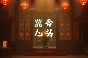 山海拾遗横版海报 远山云海与古老石阶